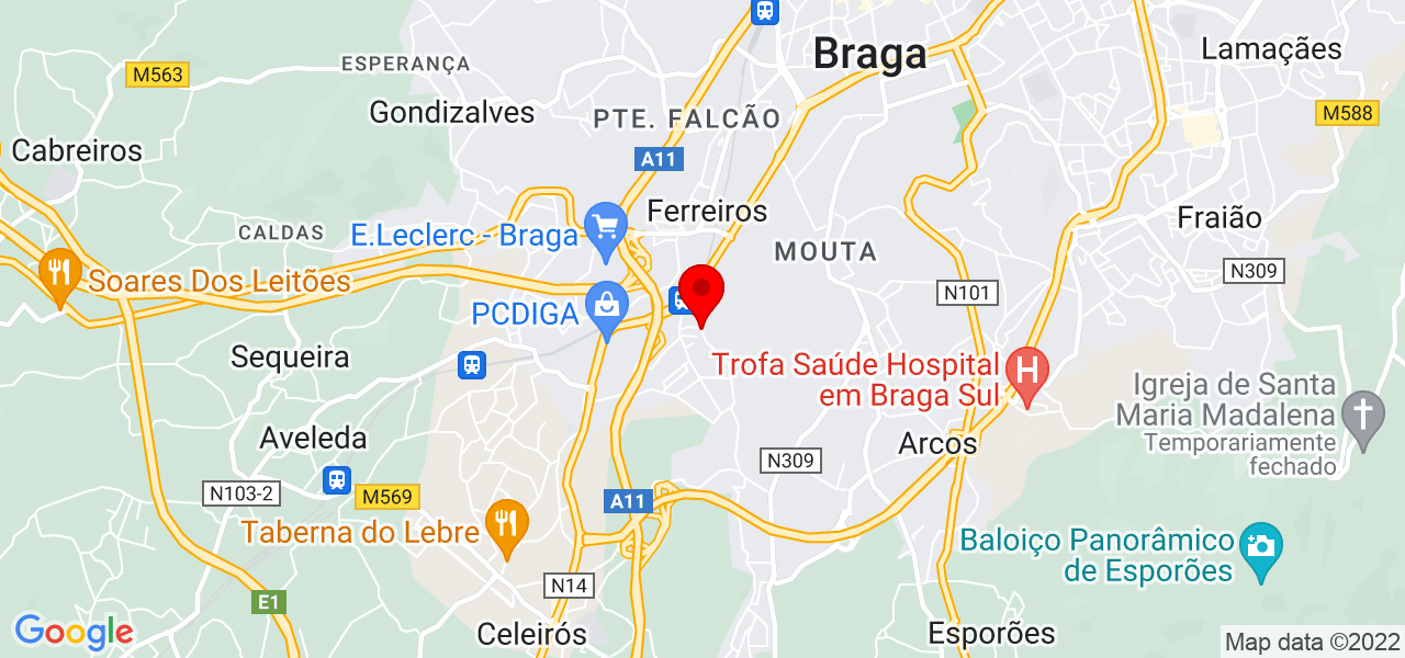 Thais Marques Madeira - Braga - Braga - Mapa