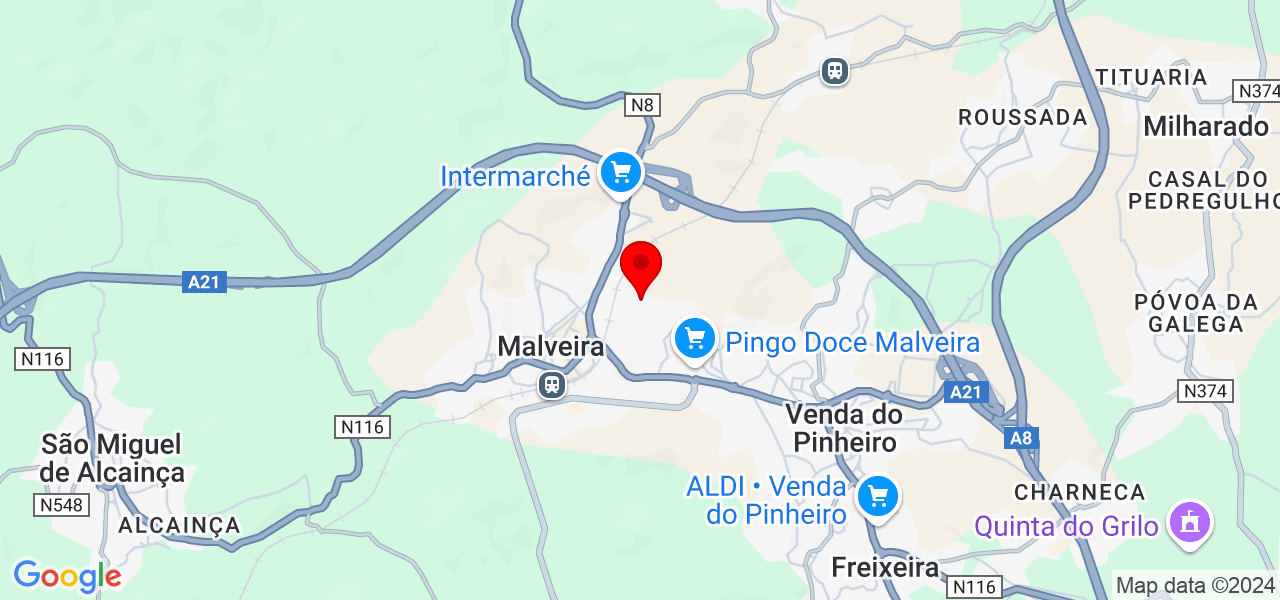 &Eacute;rica Andrez - Lisboa - Mafra - Mapa