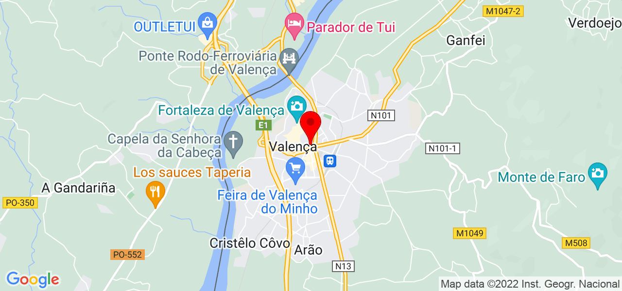 Jessica Leao - Viana do Castelo - Valença - Mapa