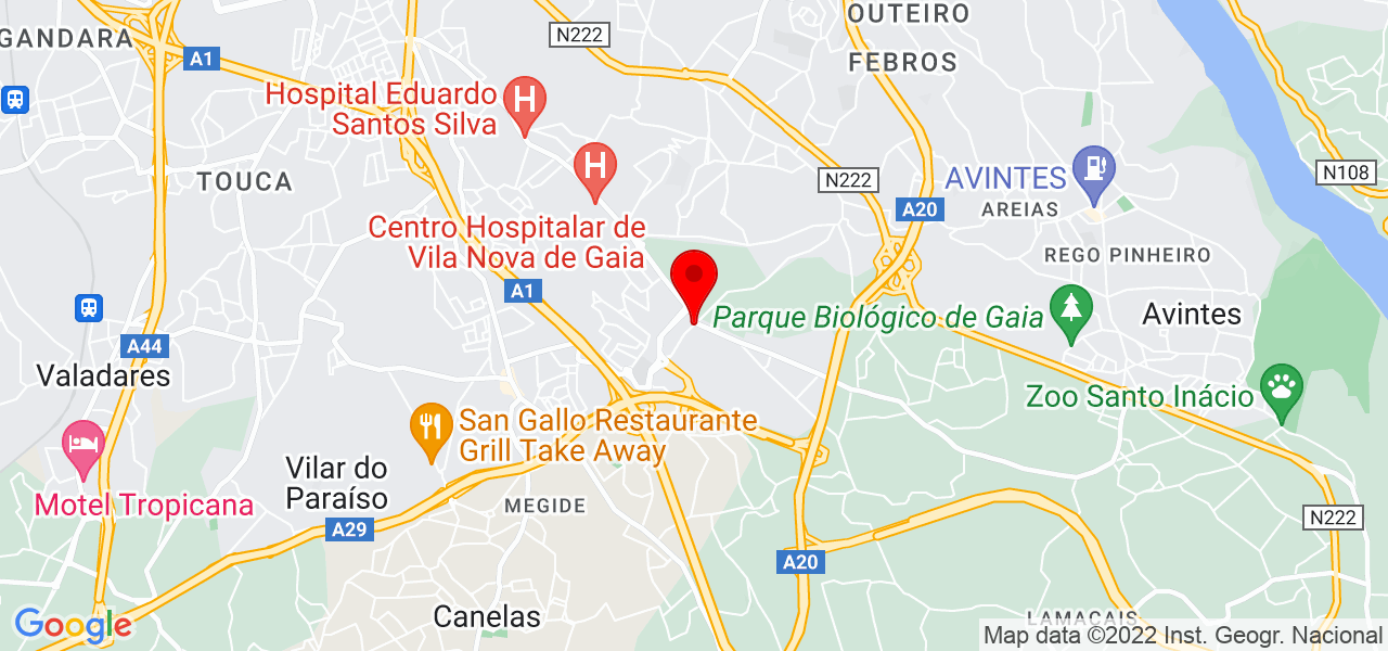 Cl&aacute;udia Bohrer Marcondes - Porto - Vila Nova de Gaia - Mapa