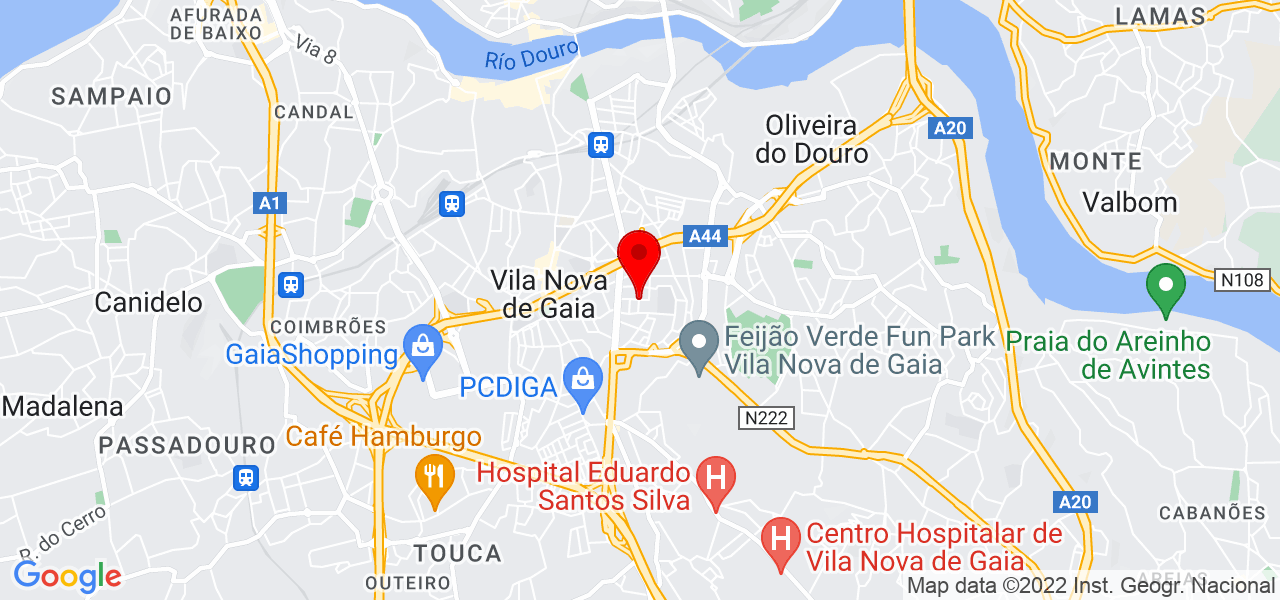 Porto Law Advogados - Porto - Vila Nova de Gaia - Mapa