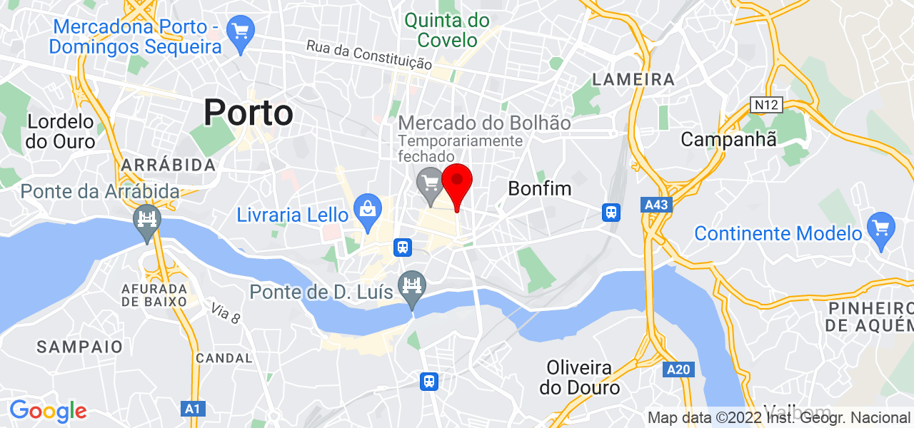 Thiago Correa - Porto - Porto - Mapa