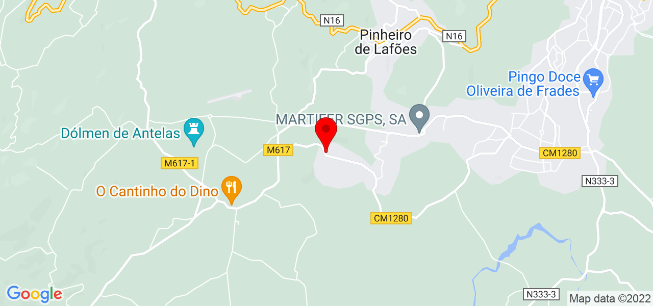 Alda Soares - Viseu - Oliveira de Frades - Karte