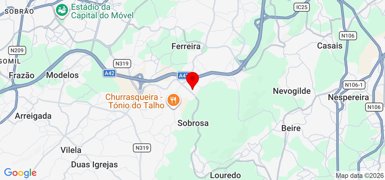 Tiago Martins - Porto - Paredes - Mapa