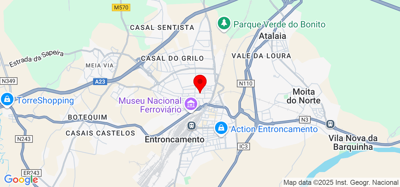 Senhor reis - Santarém - Entroncamento - Mapa