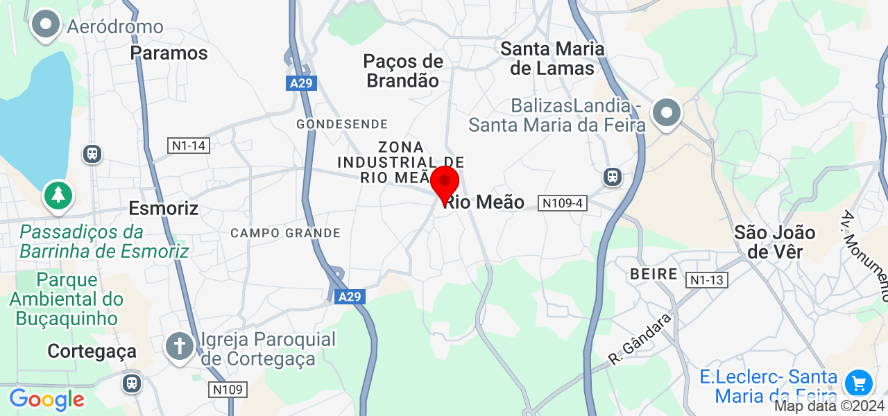 Anabela S&aacute; - Aveiro - Santa Maria da Feira - Mapa