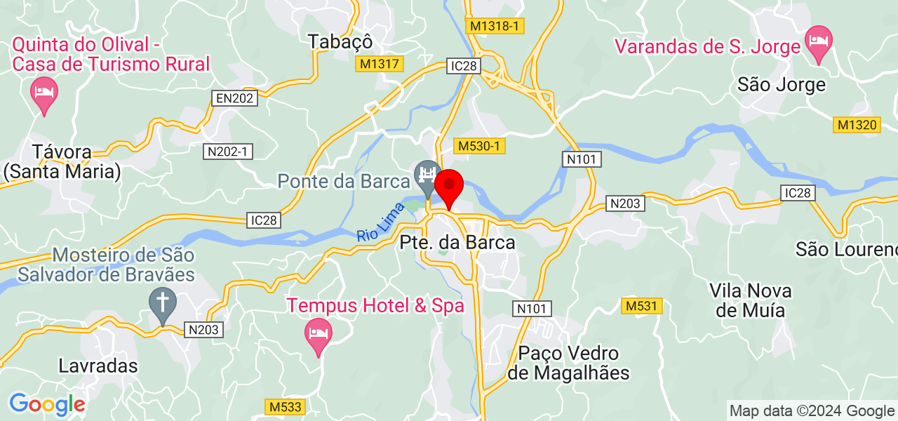 Dona Laura Catering - Viana do Castelo - Ponte da Barca - Mapa