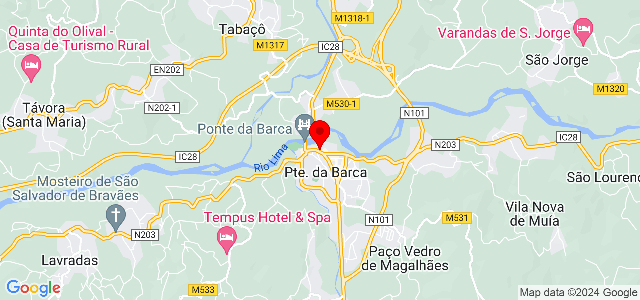 Dona Laura Catering - Viana do Castelo - Ponte da Barca - Map