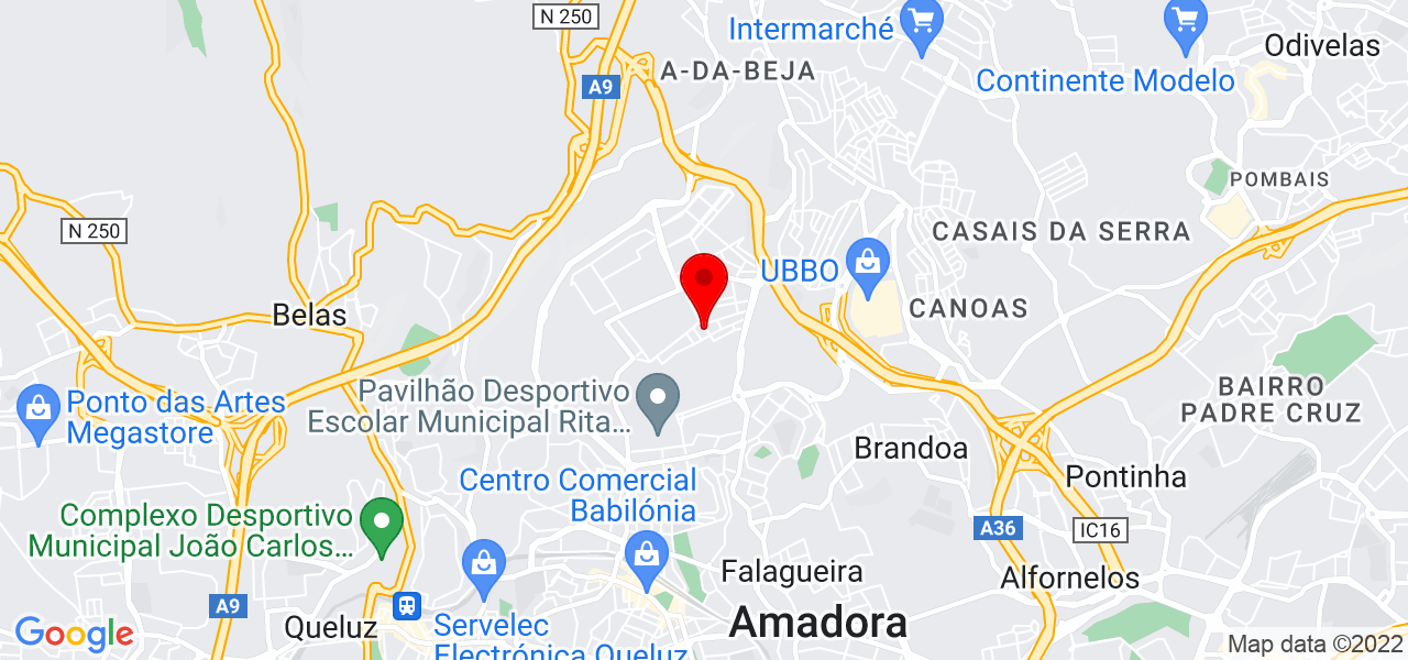 GEOPORTPLUS -  UNIPESOAL  LDA - Lisboa - Amadora - Mapa