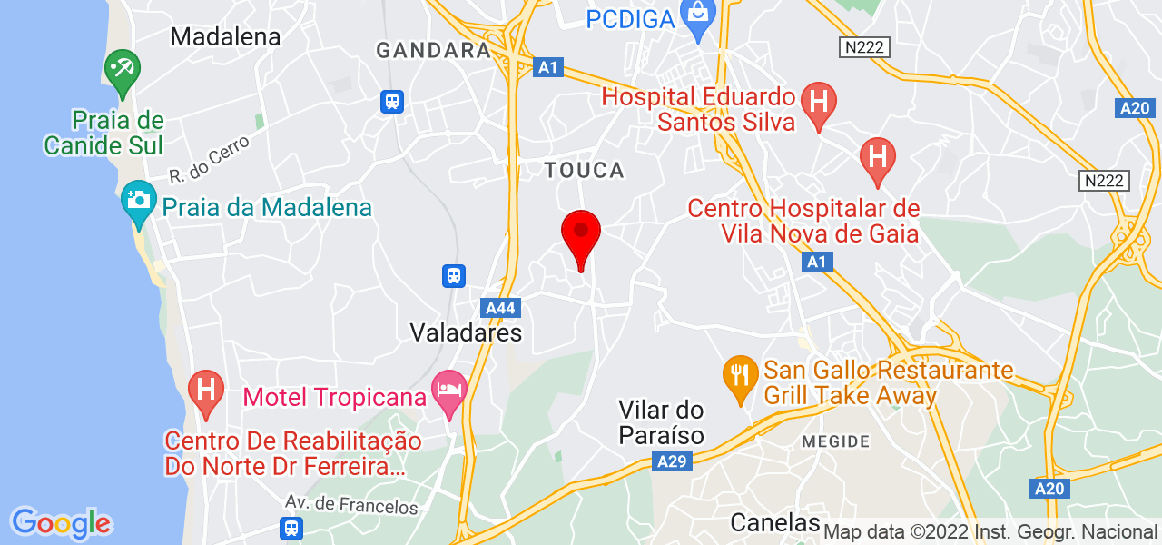 NP servi&ccedil;os - Porto - Vila Nova de Gaia - Mapa