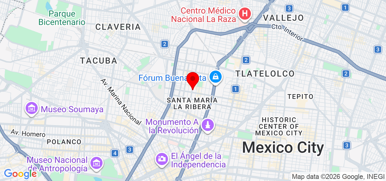 Casa de Canciones - Ciudad de Mexico - Cuauhtémoc - Mapa