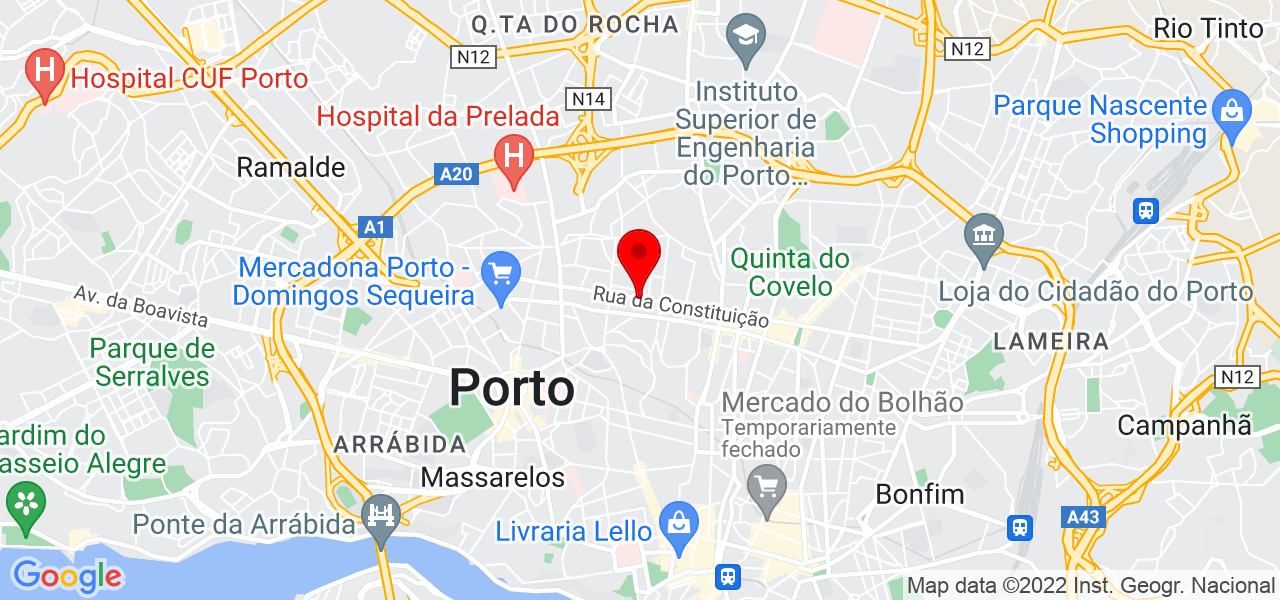 Creative English Learning - Porto - Porto - Mapa