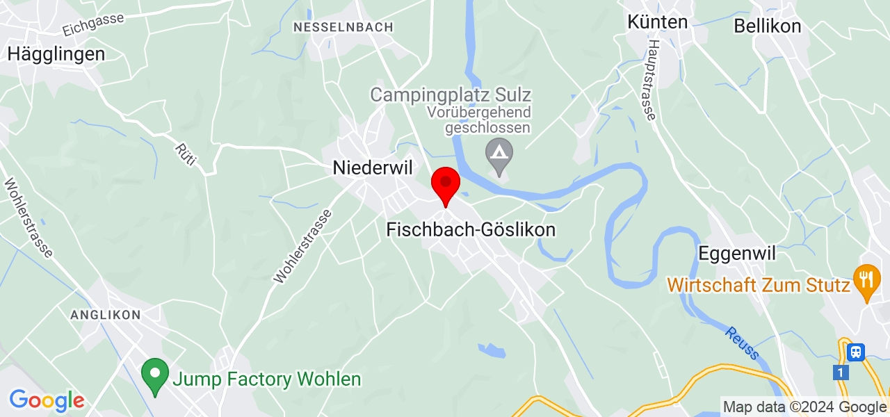 Sabrina - Aargau - Fischbach-Göslikon - Karte