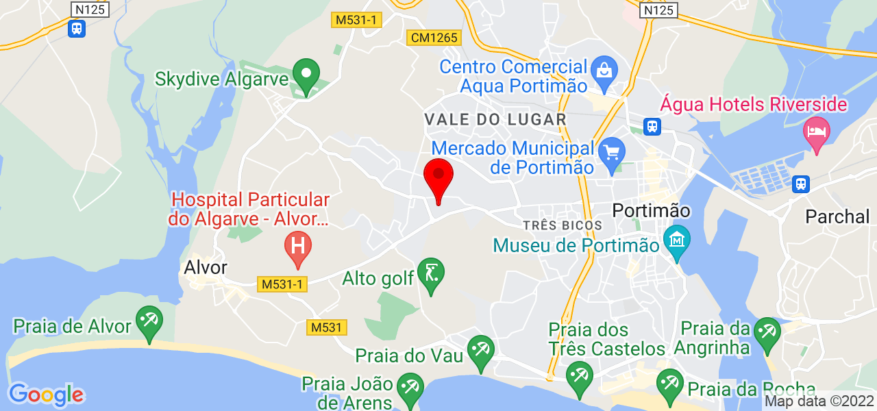 Hugo Silva - Faro - Portimão - Mapa