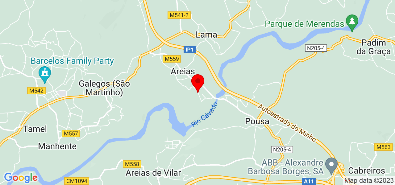 C&aacute;tia Lopes - Braga - Barcelos - Mapa