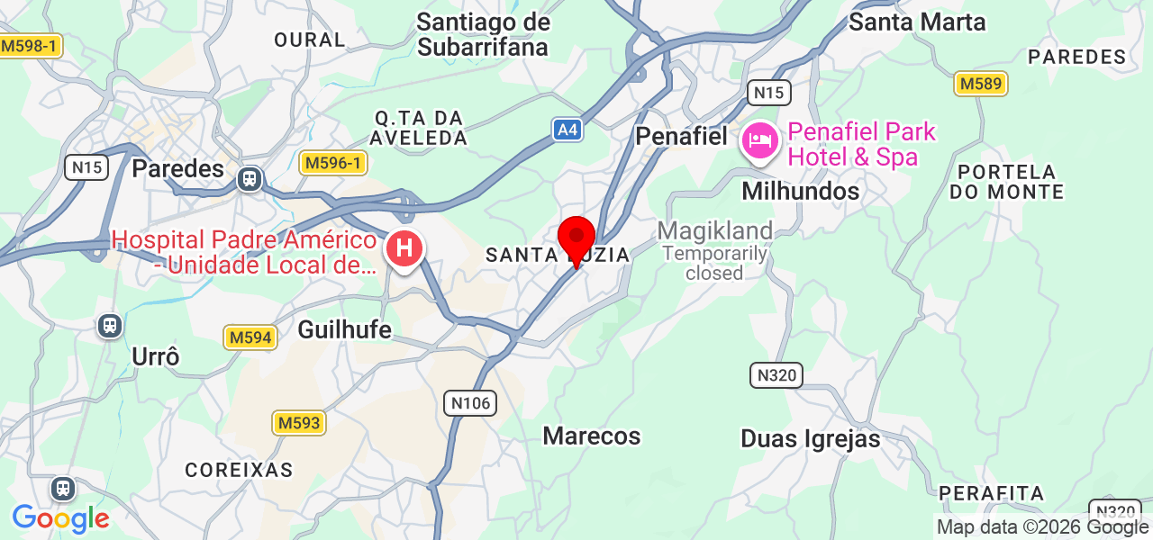 V&R Engenharia e construções - Porto - Penafiel - Karte