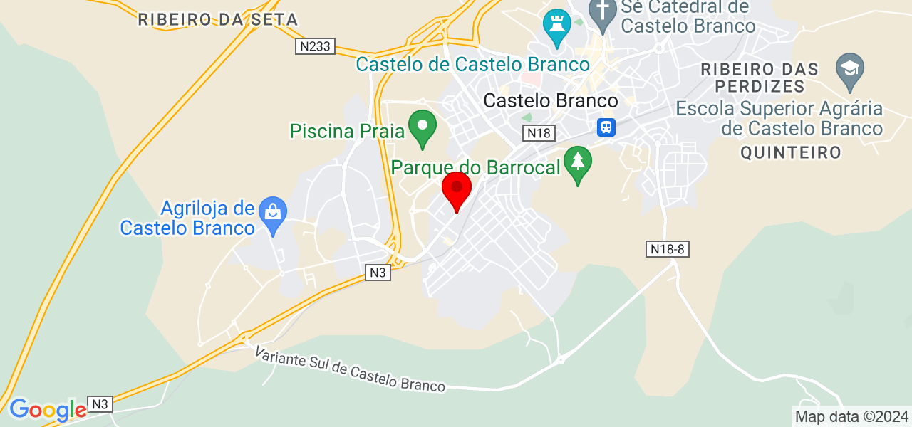 Barbara Vilela - Castelo Branco - Castelo Branco - Mapa