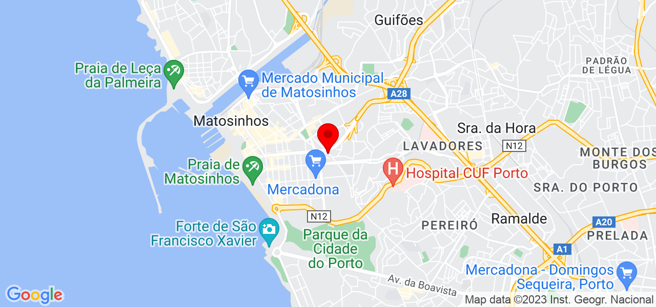 Mudan&ccedil;as e Transportes Celio Silva - Porto - Matosinhos - Mapa
