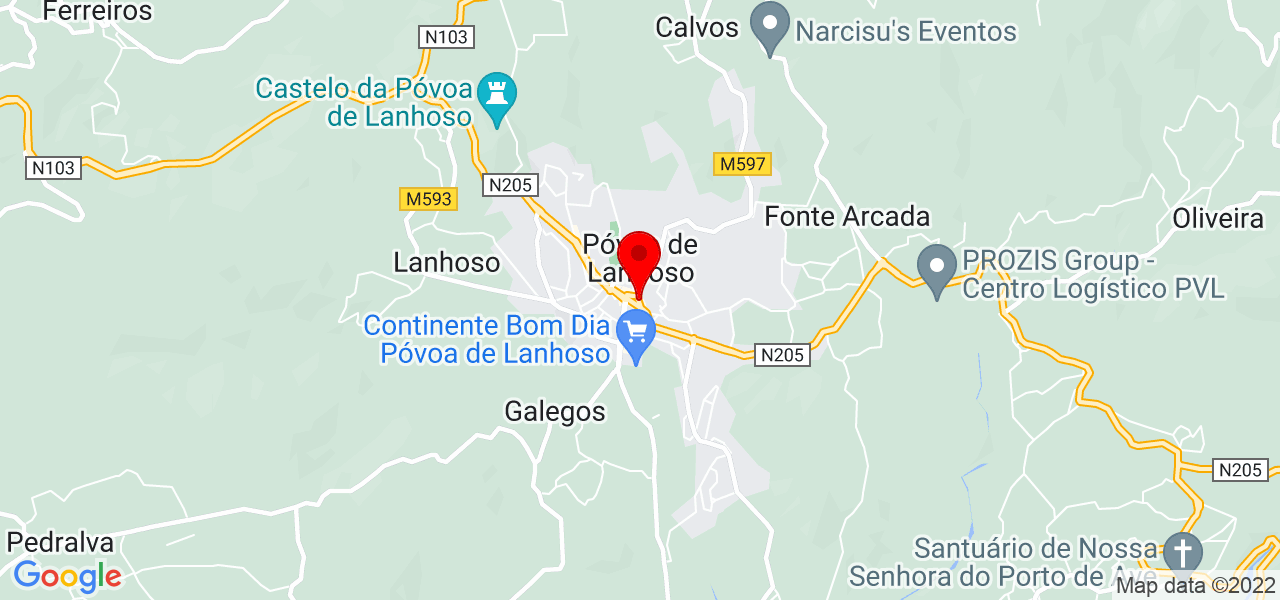 Bruna D. Martins - Braga - Póvoa de Lanhoso - Map