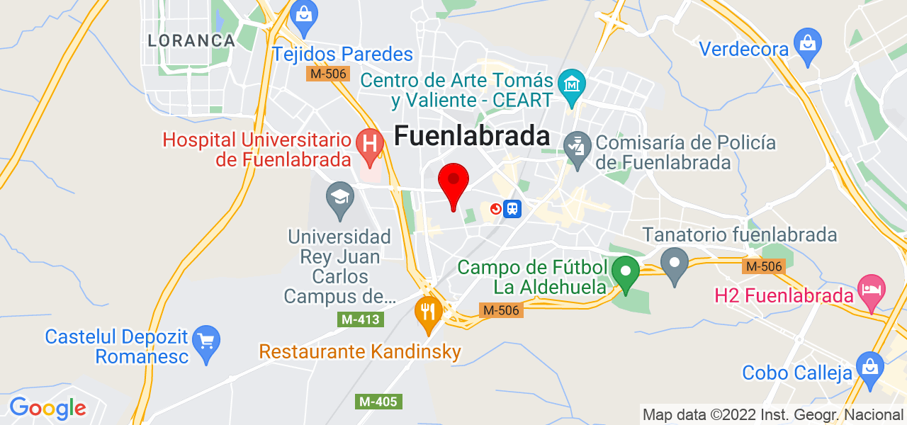 Trainermadridcollege - Comunidad de Madrid - Fuenlabrada - Mapa