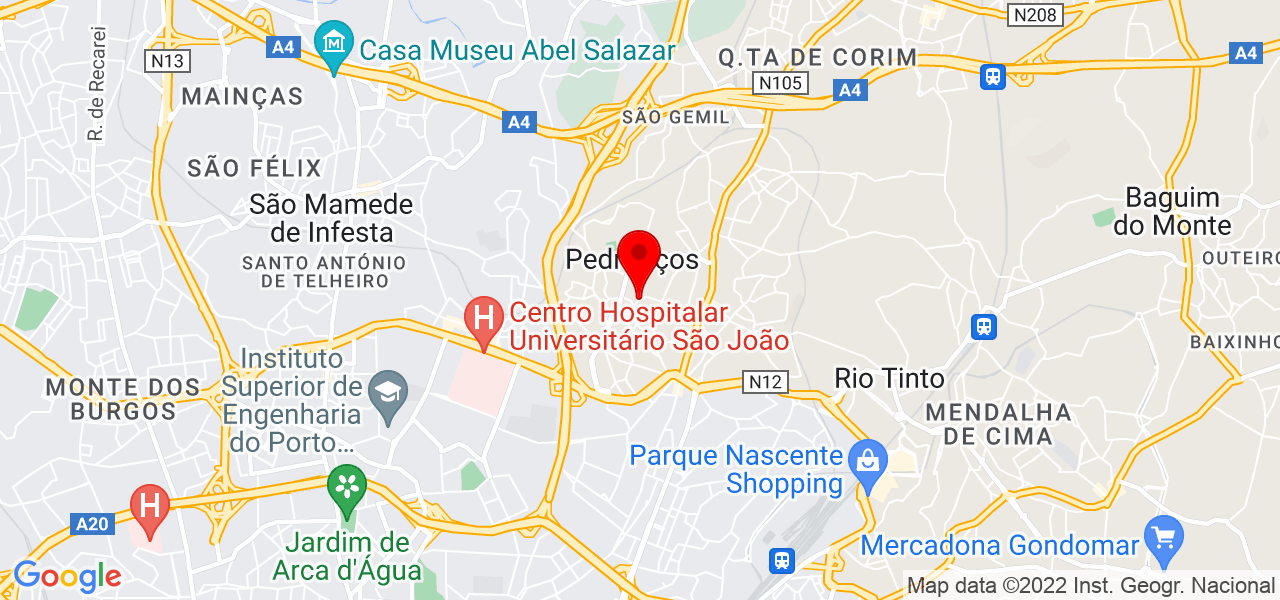 Filipa Santos - Porto - Maia - Mapa