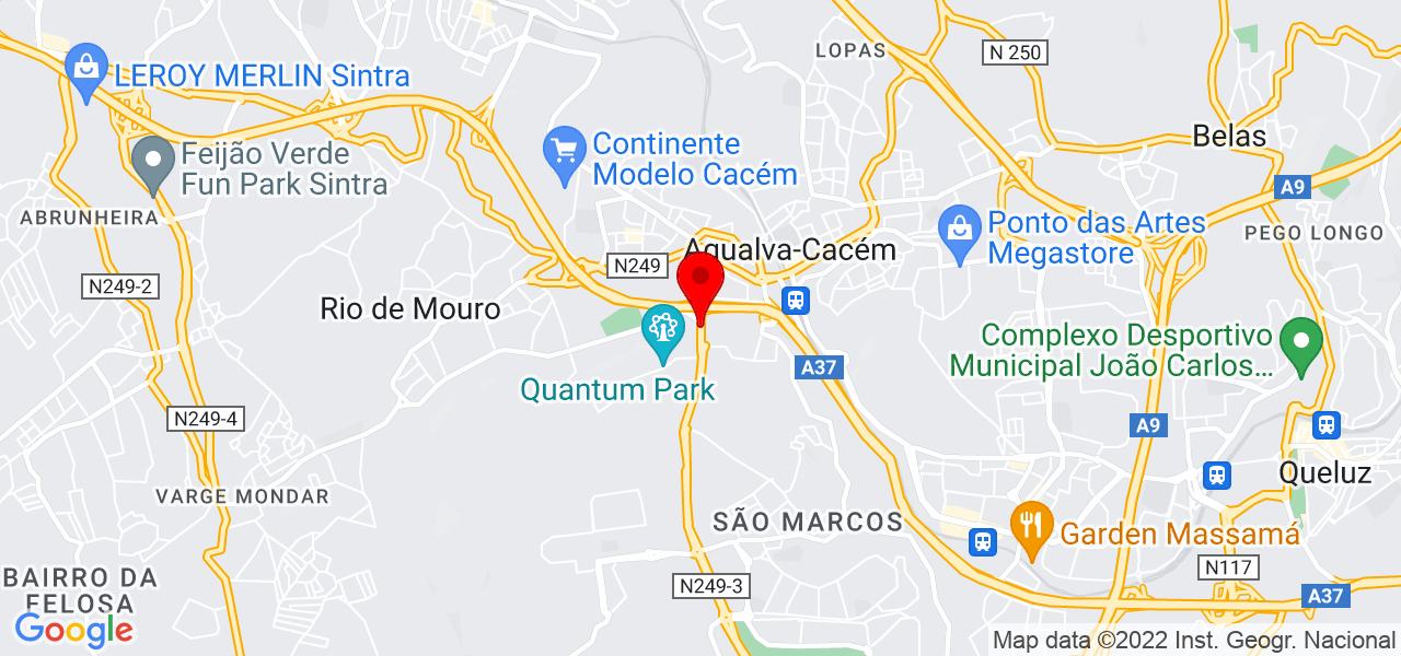 Ariele Pereira - Lisboa - Sintra - Mapa