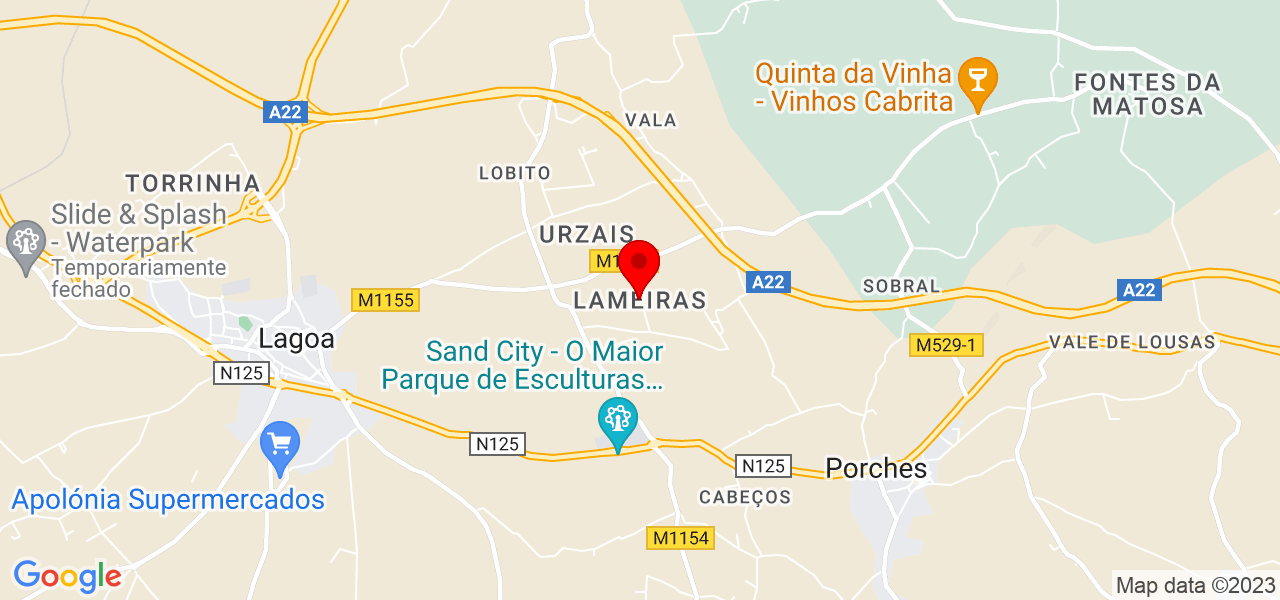 RR Facilites - Faro - Lagoa - Mapa