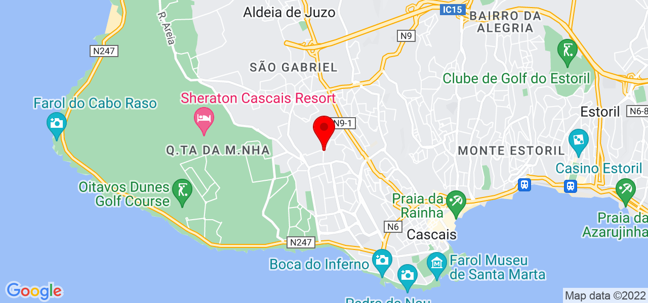 Raquel N Baptista - Lisboa - Cascais - Mapa