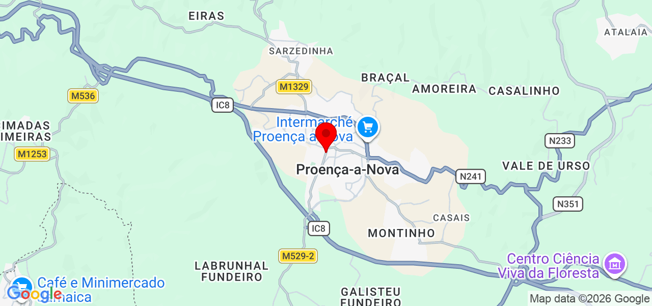 Ricardo Lino - Castelo Branco - Proença-a-Nova - Map