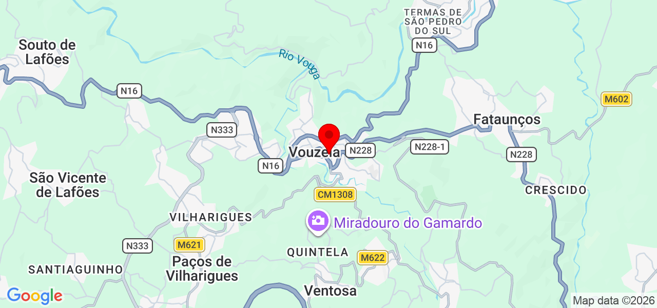 Adriano - Viseu - Vouzela - Map