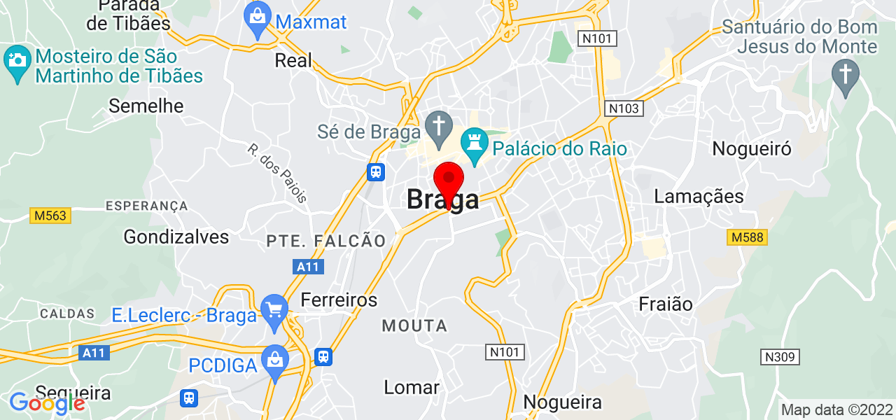Carla Figueiredo - Braga - Braga - Mapa