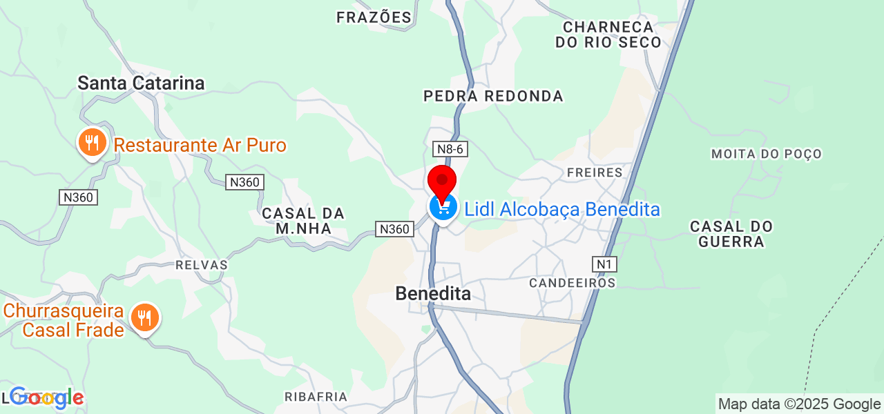 Eli Oliveira Cleaning - Leiria - Alcobaça - Map