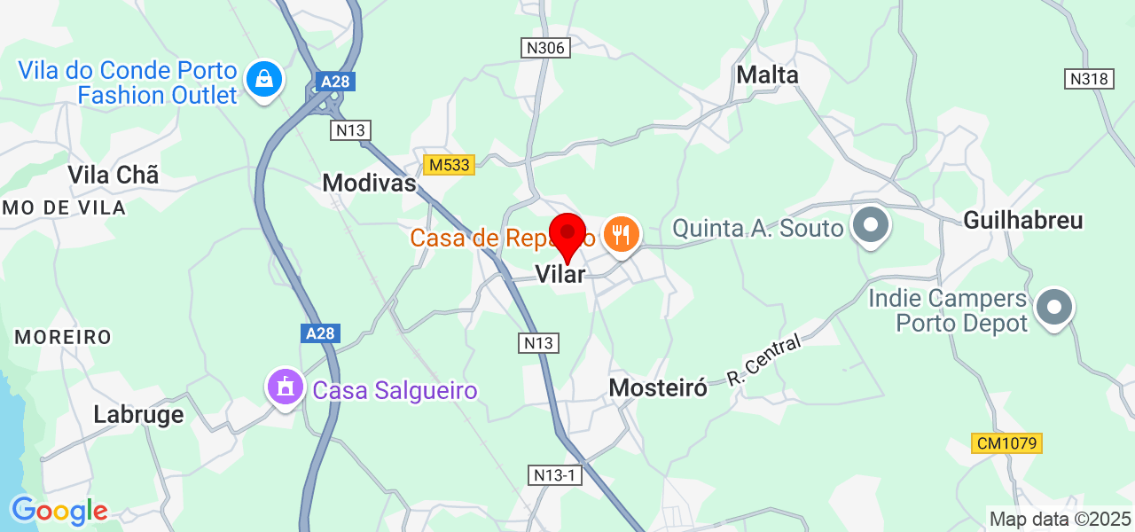 Tiago Amorim - Porto - Vila do Conde - Mapa