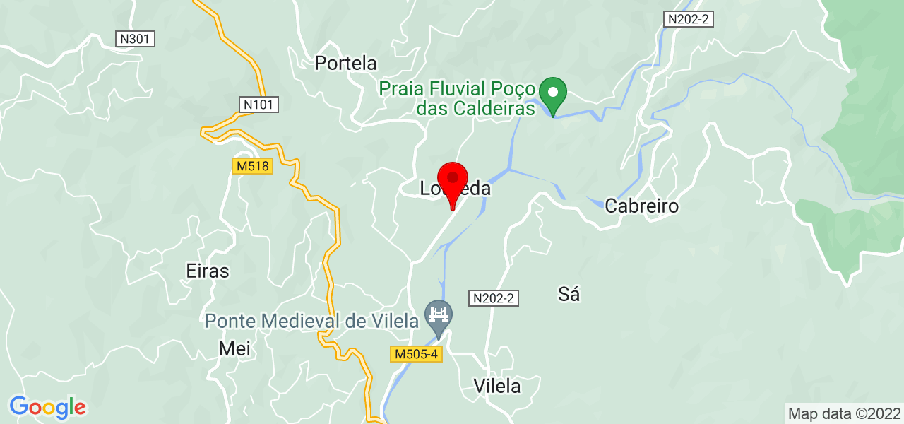 P.G - Viana do Castelo - Arcos de Valdevez - Mapa