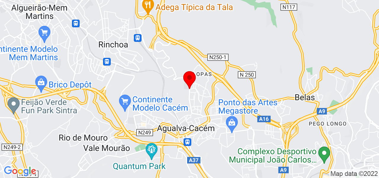 Jos&eacute; elisio - Lisboa - Sintra - Mapa