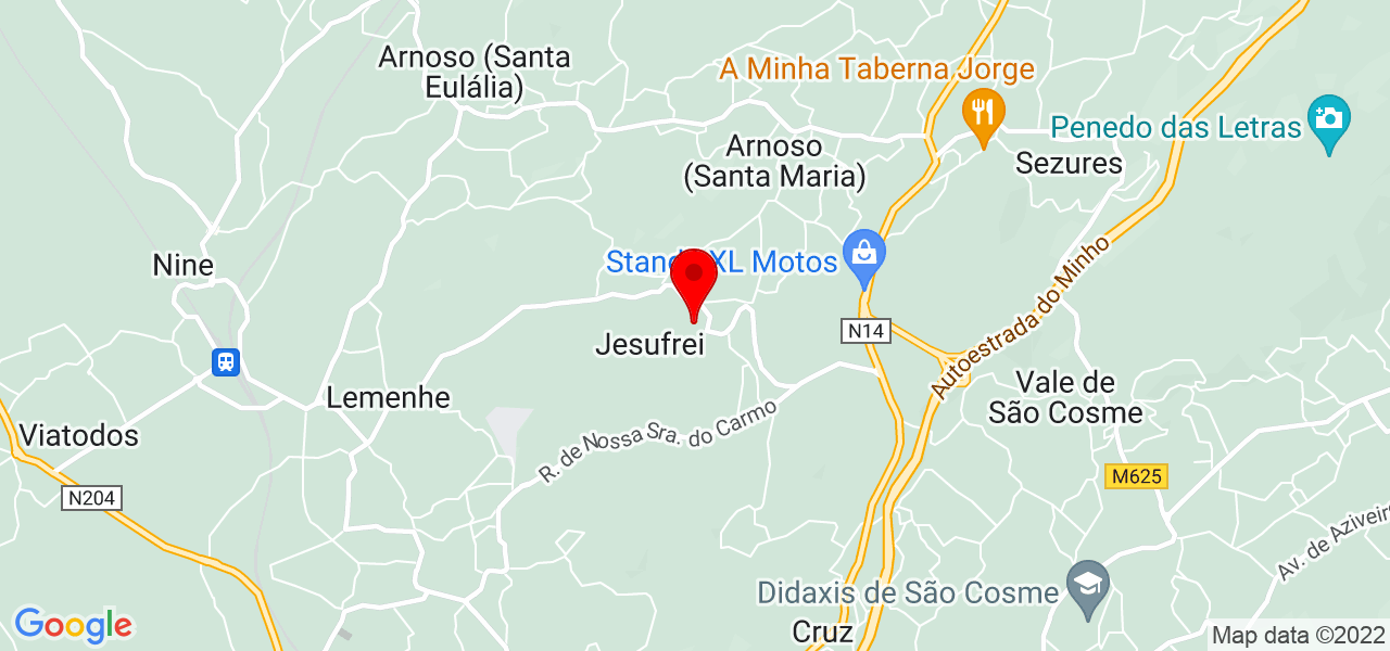 Vera Carneiro - Braga - Vila Nova de Famalicão - Mapa