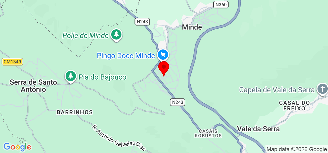 Nelopes - Santarém - Alcanena - Carte