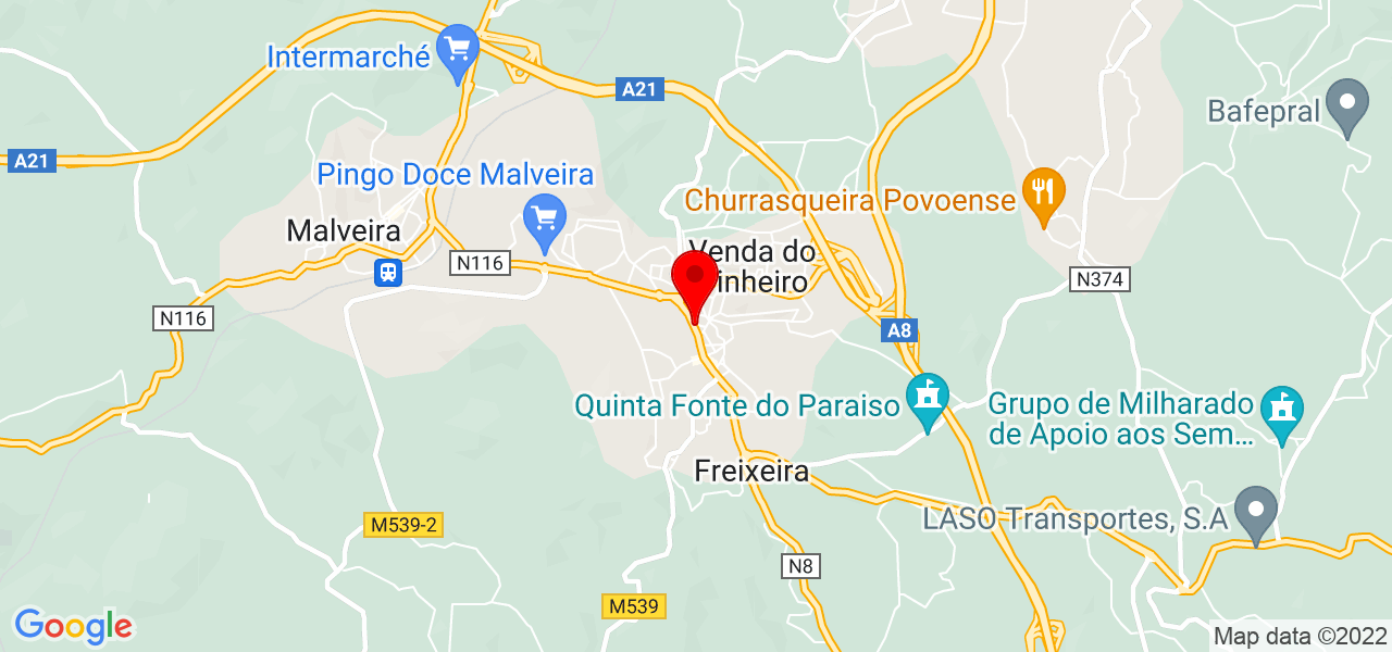 As comidas da Marina - Lisboa - Mafra - Mapa