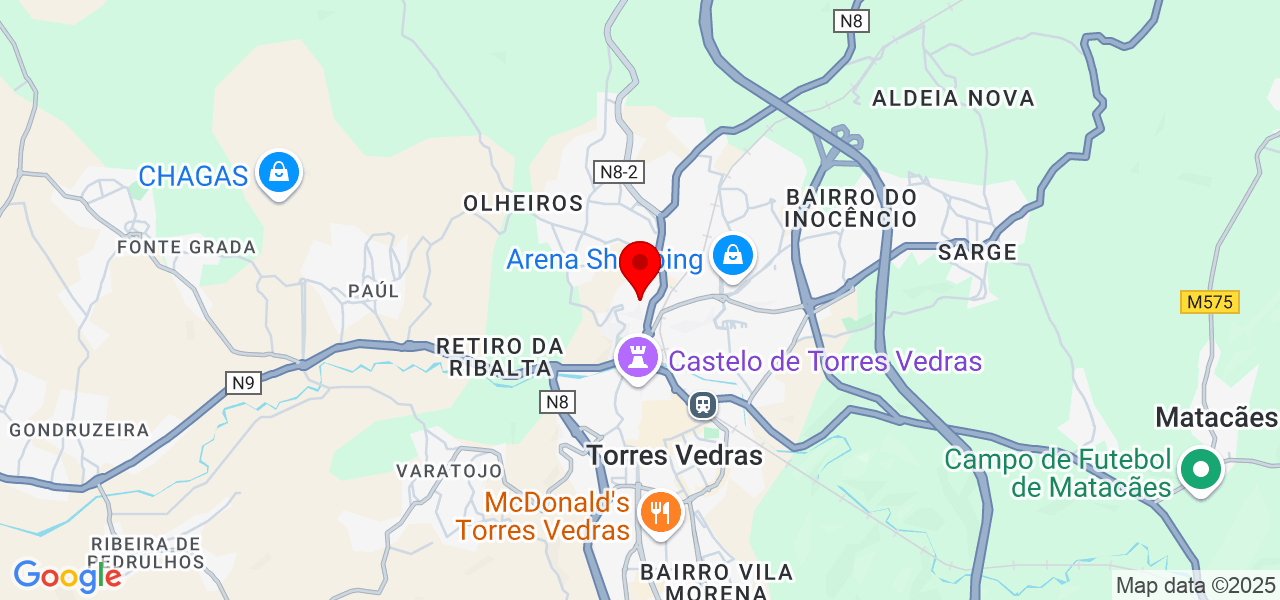 Nelson silva - Lisboa - Torres Vedras - Mapa