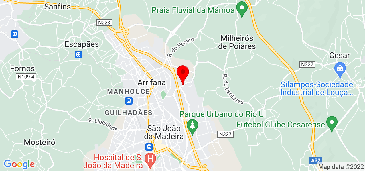 thelosticeberg - Aveiro - São João da Madeira - Mapa