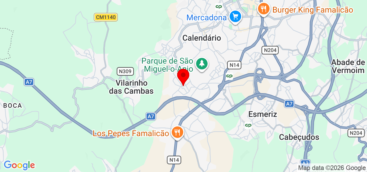 Germano - Braga - Vila Nova de Famalicão - Mapa