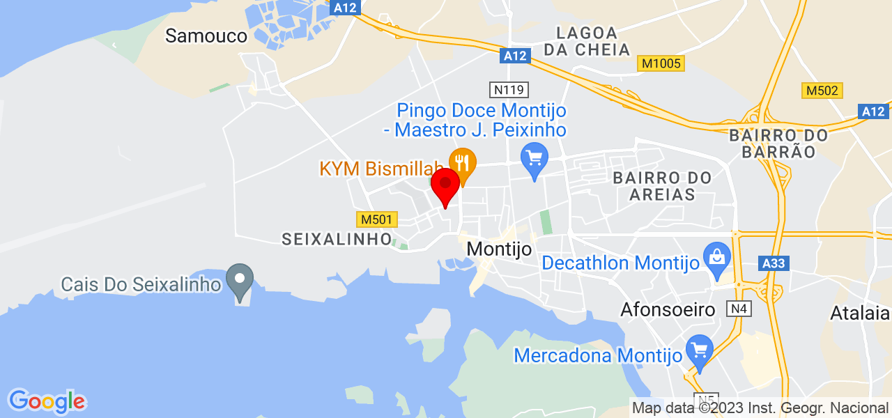 Camila - Setúbal - Montijo - Mapa