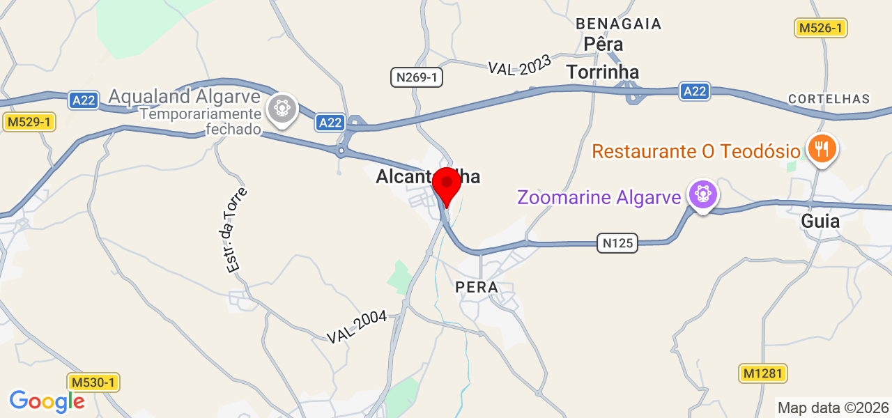 Guilherme - Faro - Silves - Mapa