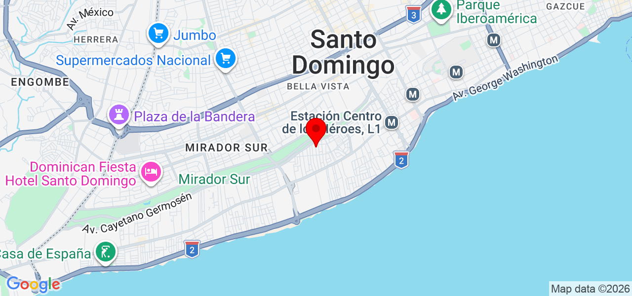 Four stars courier - Distrito Nacional - Santo Domingo de Guzmán - Map