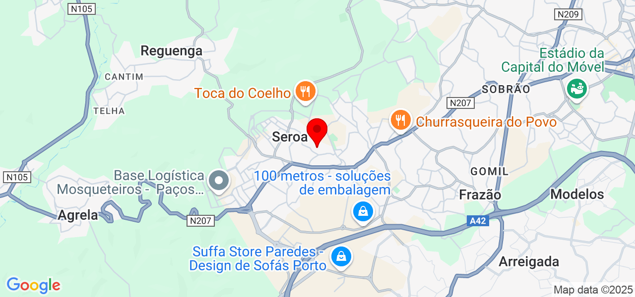 Ivan Camarinha - Porto - Paços de Ferreira - Karte