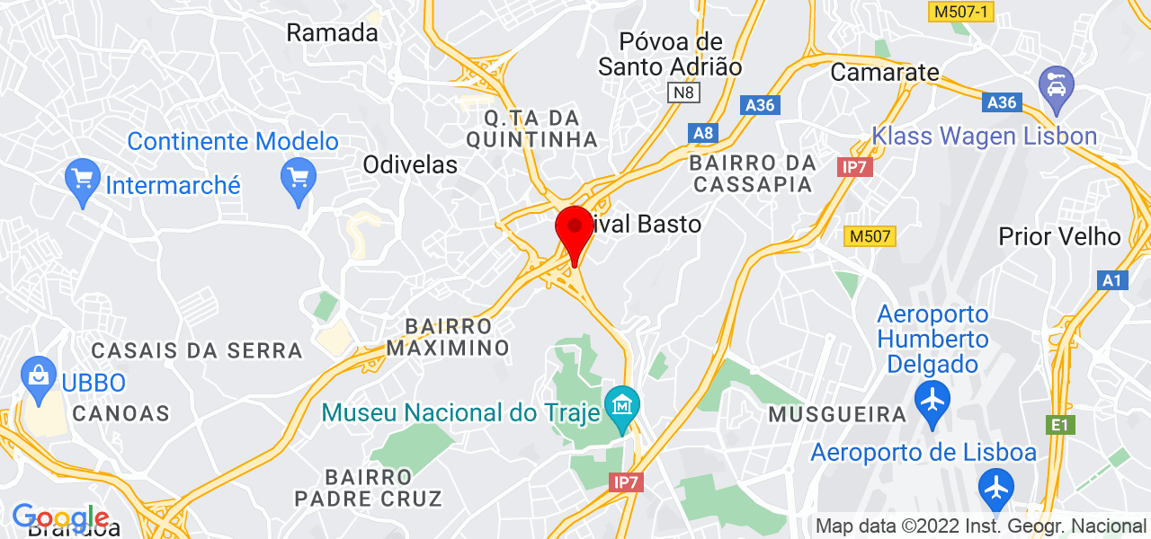 Xsolar - Lisboa - Odivelas - Mapa