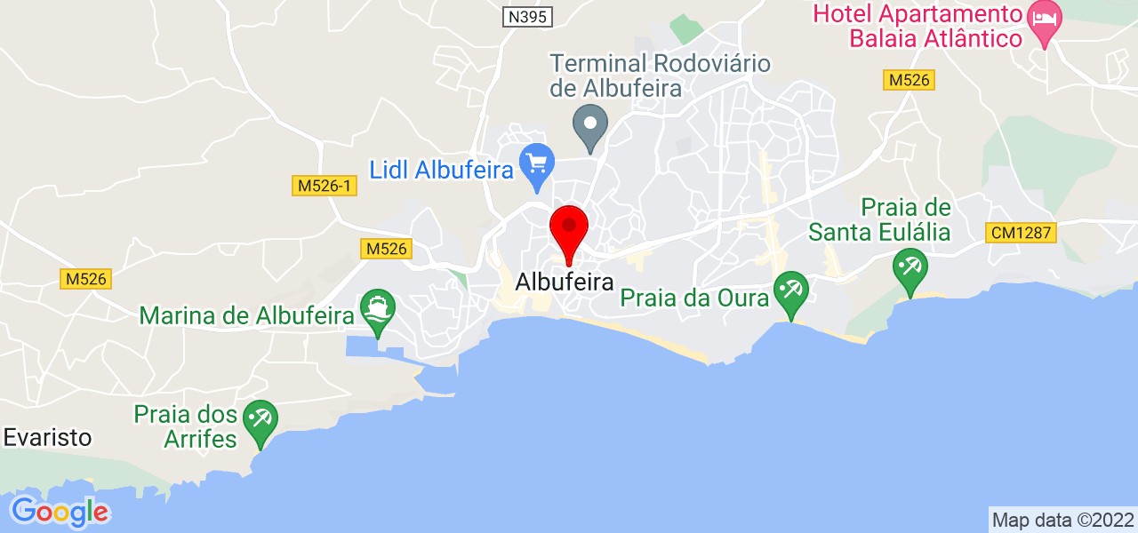 Juan Le&oacute;n - Faro - Albufeira - Mapa