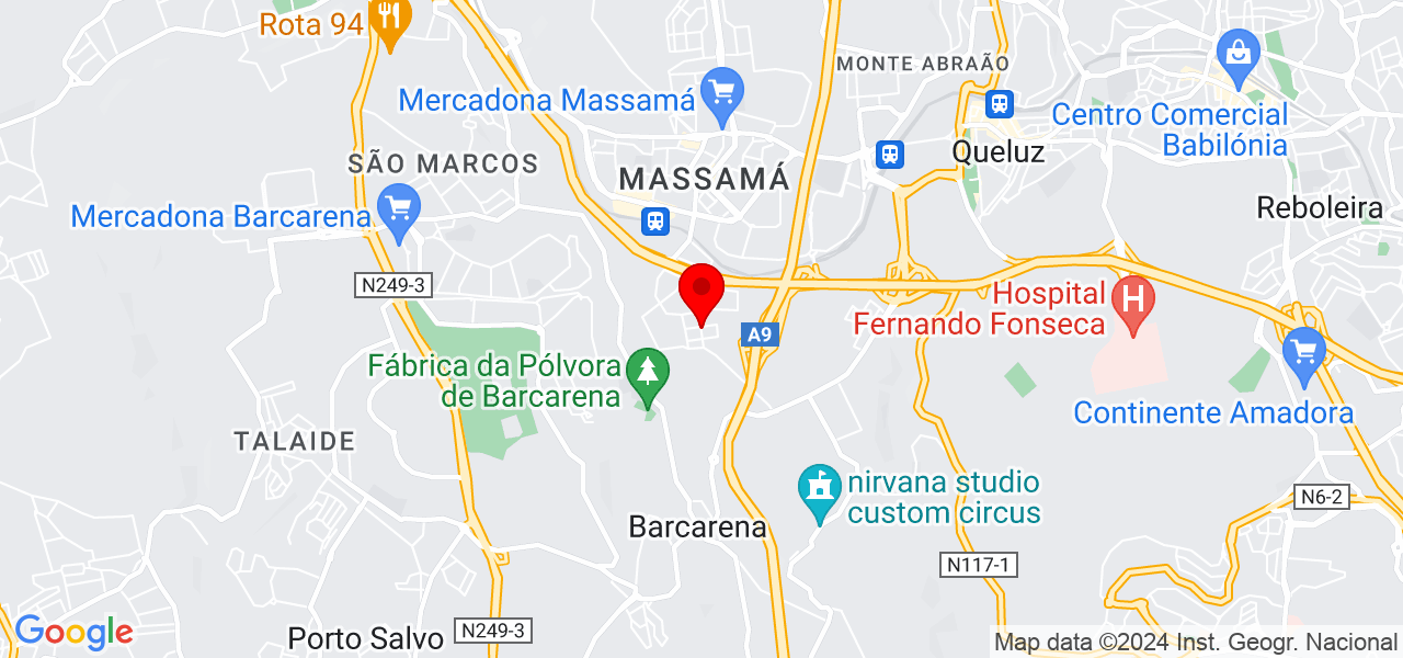 Claudiana Alves De Oliveira - Lisboa - Oeiras - Mapa