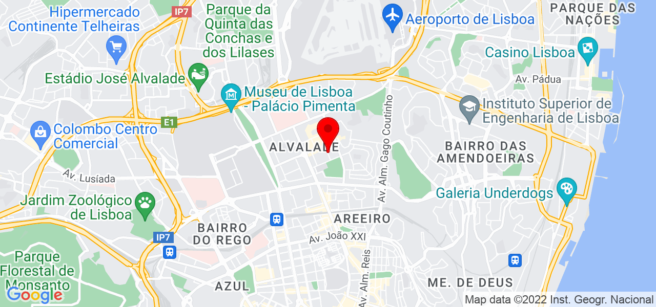 Pedro Beirão - Lisboa - Lisboa - Mapa
