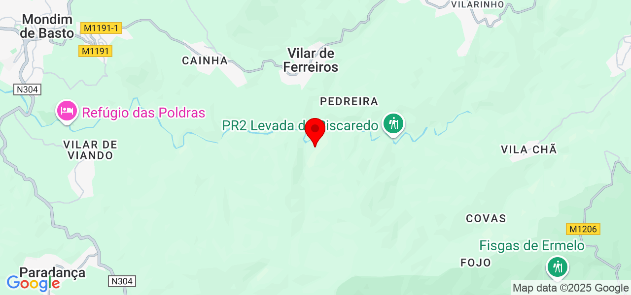 Catarina Moura - Vila Real - Mondim de Basto - Map